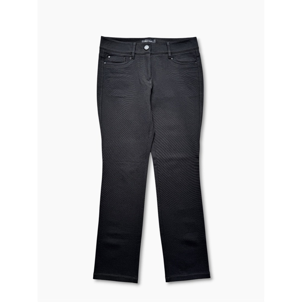 White House Black Market Slim Leg Ponte Pants Black 0 Short Business Casual